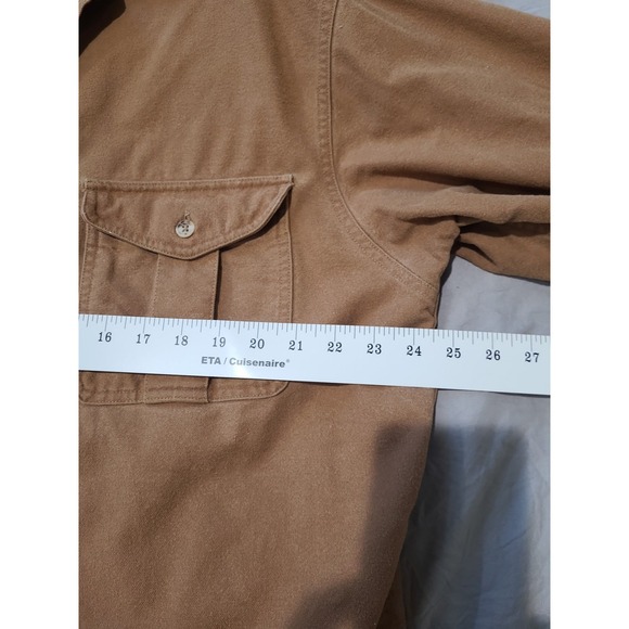 Vintage Eddie Bauer Flannel Shirt Men's SZ  XL button down outdoors heavy weight - Picture 6 of 11